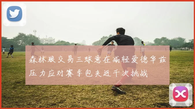 森林狼交易三球意在减轻爱德华兹压力应对赛季包夹近千次挑战